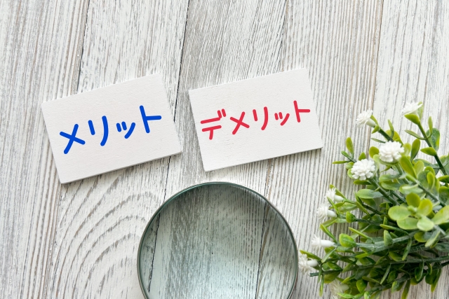 メリット・デメリット・虫眼鏡